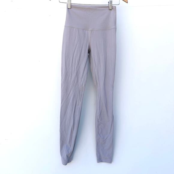 Lululemon Align Pant 28” Leggings Grey Gray Mauve Size 4 - Picture 2 of 5